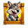 wolf and piggies chase wild symbol icon