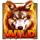 wolf fang apocalypse symbol wild icon
