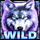 wolf fang crystal caves symbol wild icon