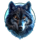 young wolf song symbol wild icon