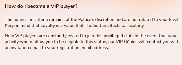 Wild Sultan VIP Programme