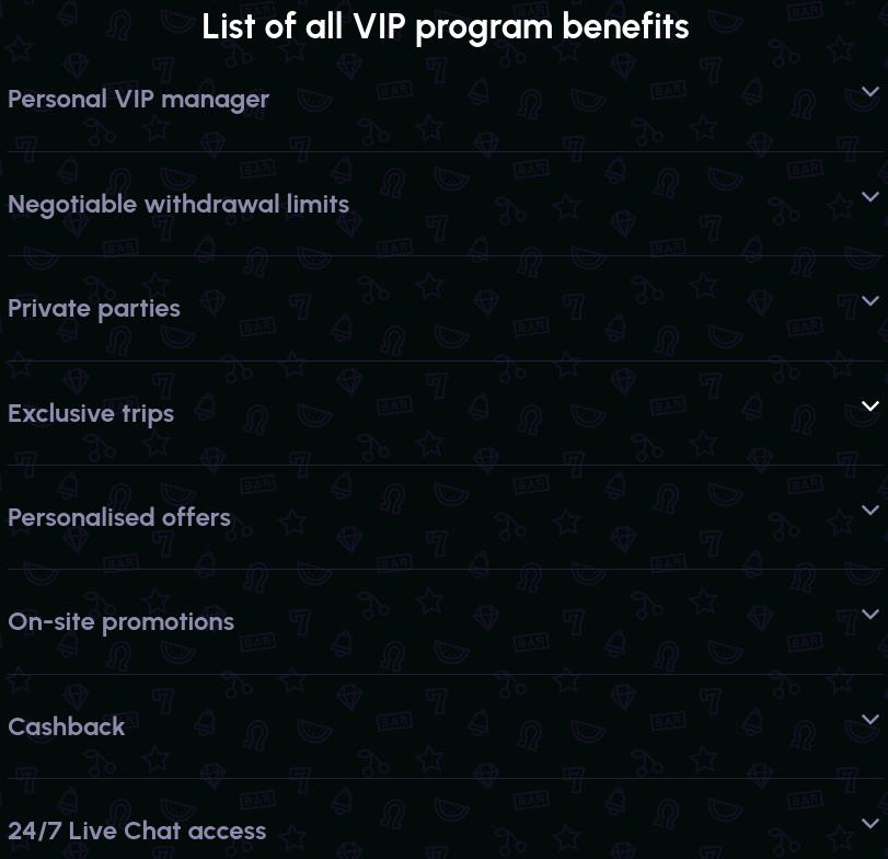 novajackpot casino vip program