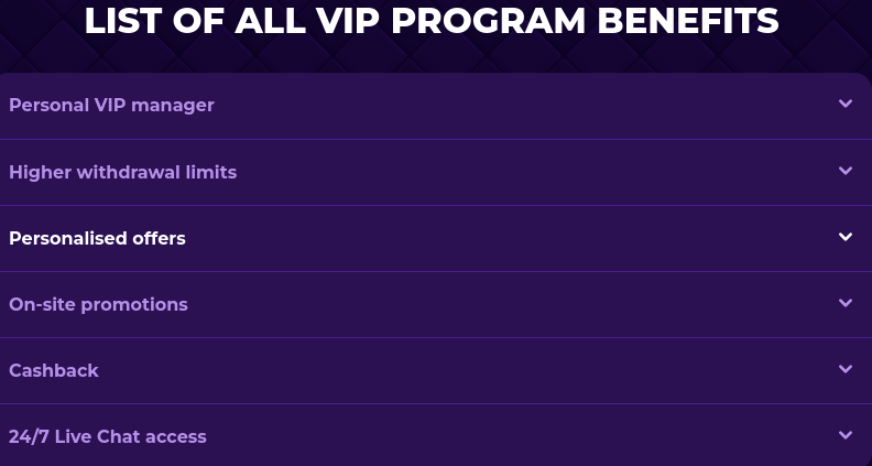 royal game casino vip program
