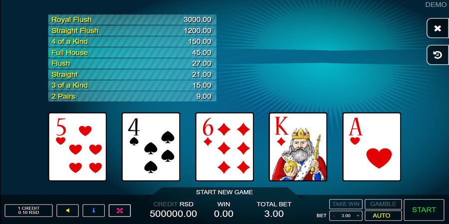 Jolly Poker screenshot es