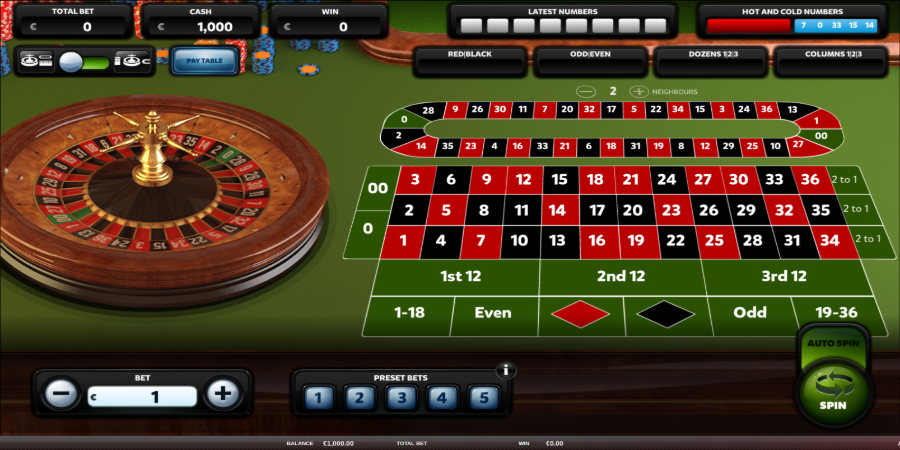 Red Rake Gaming American Roulette screenshot es