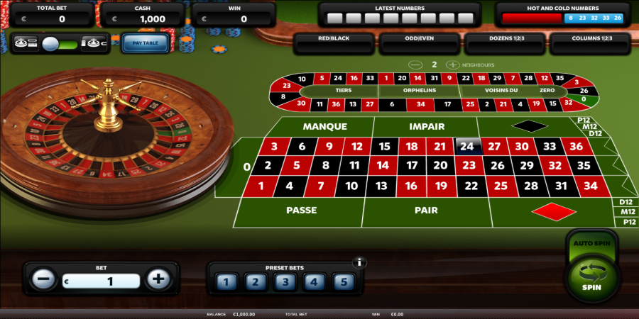 Red Rake Gaming French Roulette screenshot es