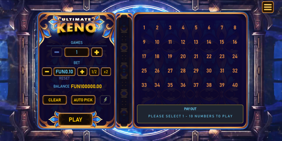 Ultimate Keno screenshot es