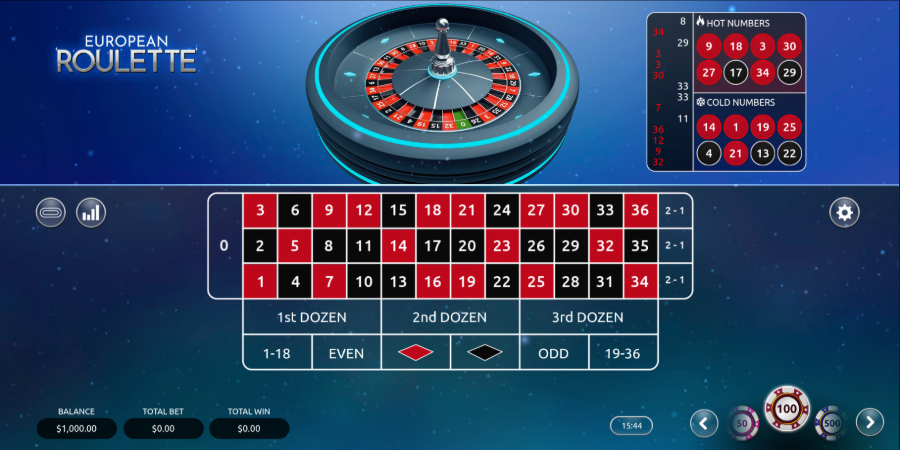 Vibra Gaming European Roulette screenshot es