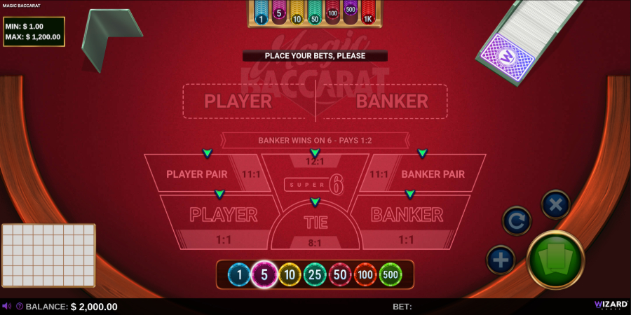 Magic Baccarat screenshot es