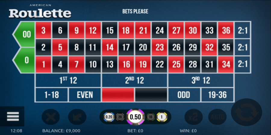 G Games American Roulette screenshot ru