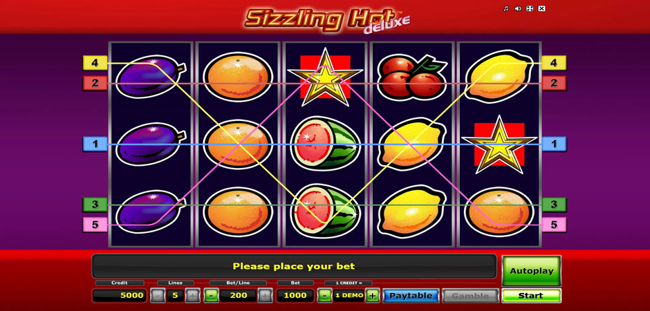 Sizzling Hot Deluxe screenshot ru