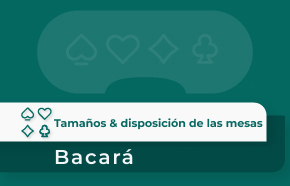 La disposición de las mesas de bacará explicada: Descubre las diferentes disposiciones y tamaños