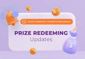 New Major Update: Shop & Monthly Competition Real Money Redeeming Flow image