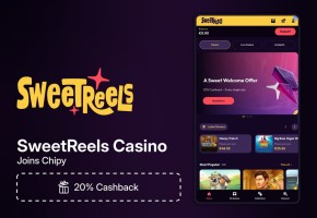 SweetReels Joins Chipy: 20% Daily Cashback and a Deal for Every Day image