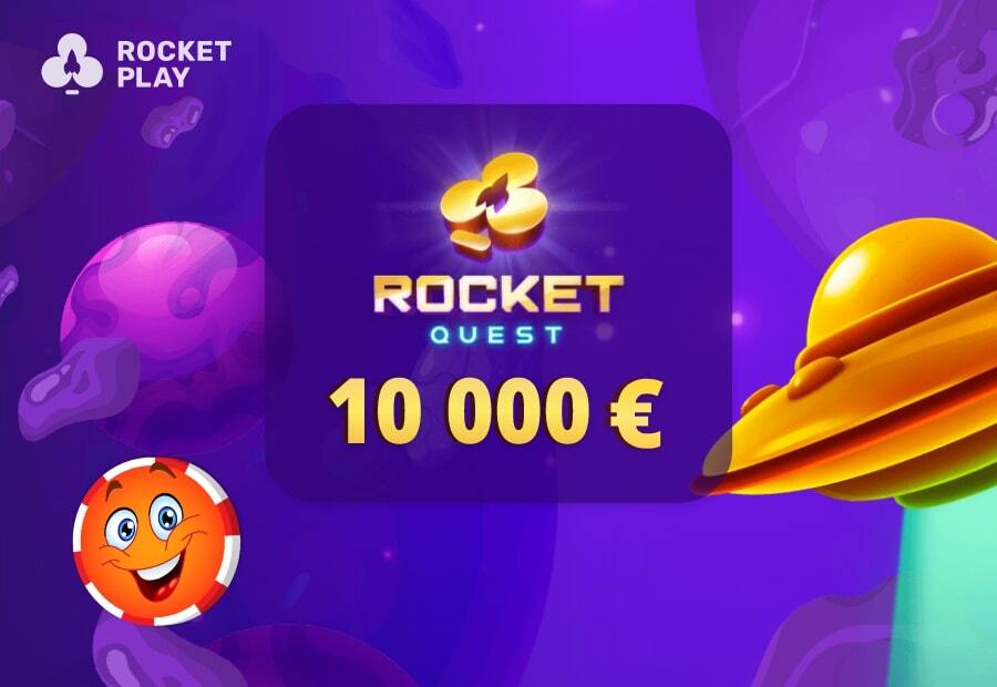 Join the epic RocketQuest promotion at RocketPlay Casino and you can win 10 000 EUR! image