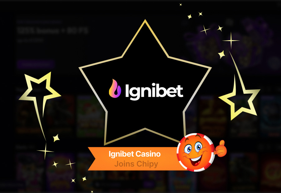Ignibet Casino Joins Chipy: Welcome Package, VIP Program, and Coins System image