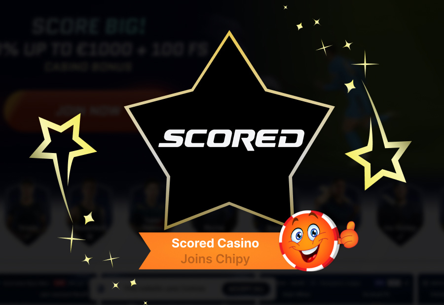 Scored Casino Joins Chipy: Welcome pack, Weekly Offers, and Loyalty Progression image
