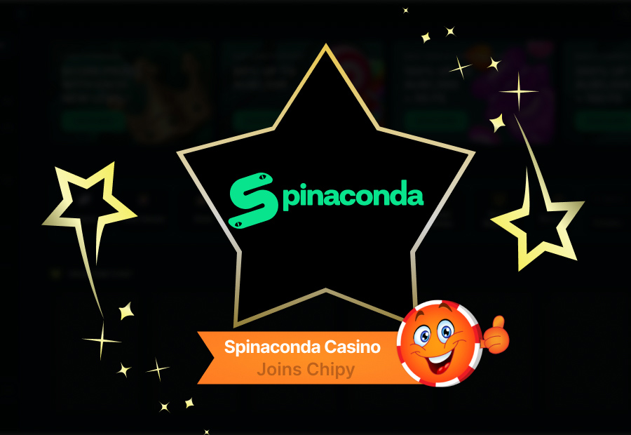 Spinaconda Casino Joins Chipy: Welcome Bonuses, VIP Program, and 14,000+ Games image