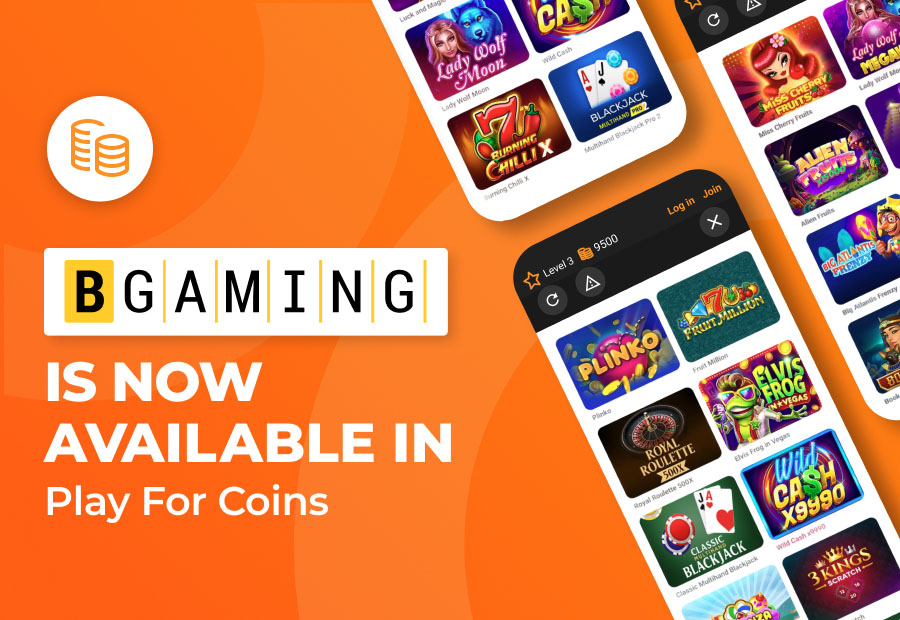 BGaming Joins Play for Coins With 250 New Games image