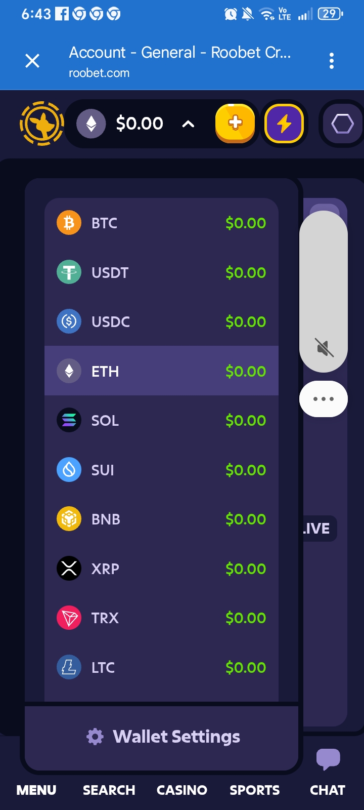 Ekran Roobet z bonusem