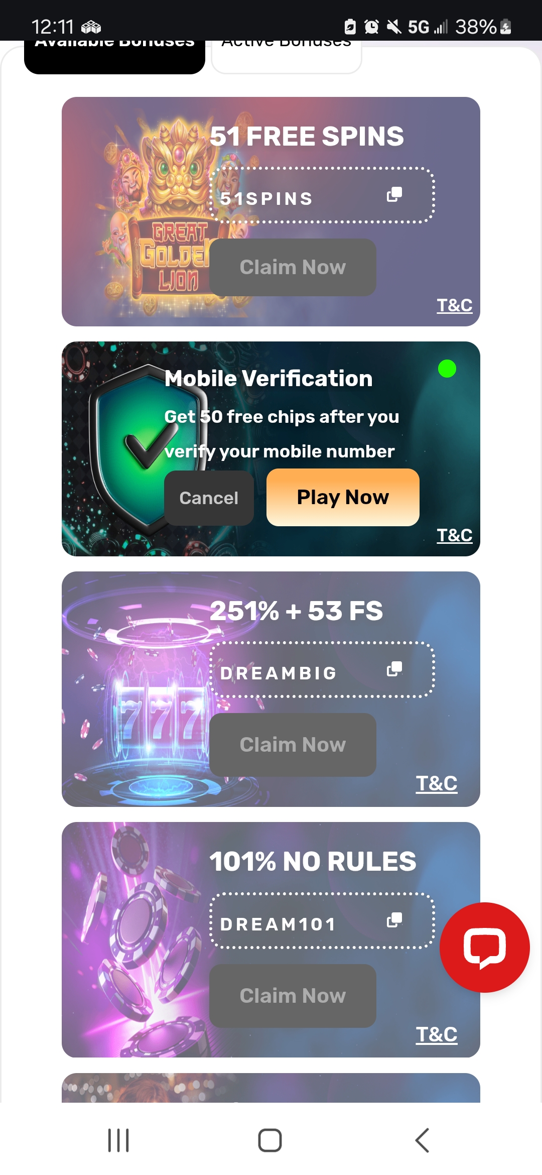 Dream Royale Casino No Deposit Bonus Codes & Promotions 2025
