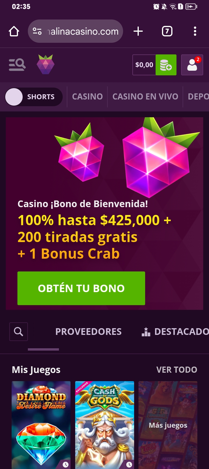 Malina Casino Image