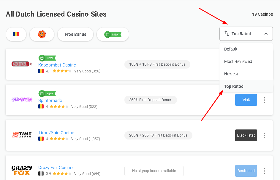 Chipy Dutch Licensed Casino Sites Top Rated Filter