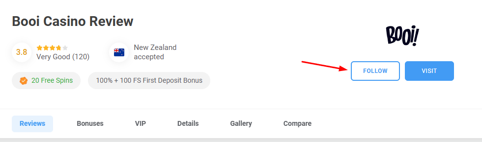 Booi Casino Review Follow Button