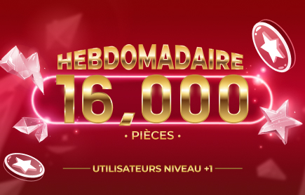Tirage au sort hebdomadaire - 16 000 pièces (du 21 au 27 septembre 2026)