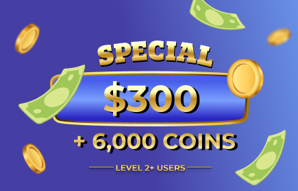 Apr 2026 Real Cash $300 + 6,000 Coins Raffle