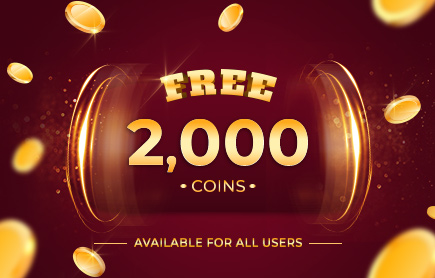 Aug 6, 2022 FREE Sweepstake - 2,000 Coins! image