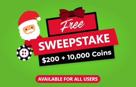 FREE Sweepstake Dec 2021: $200 + 10,000 Coins! image