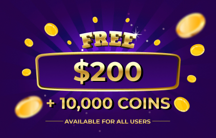 FREE Sweepstake Feb 2024: $200 + 10,000 Coins image