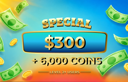July 2026 Real Cash $300 + 6,000 Coins Raffle