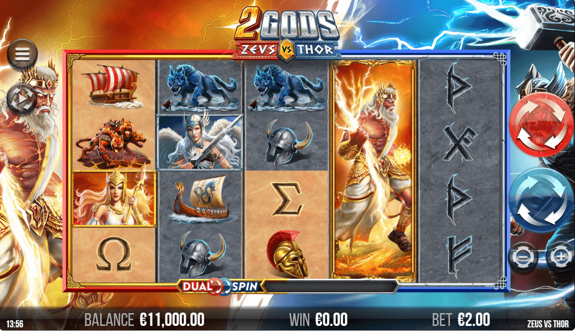 2 Gods Zeus Vs Thor Online Slot Game Features