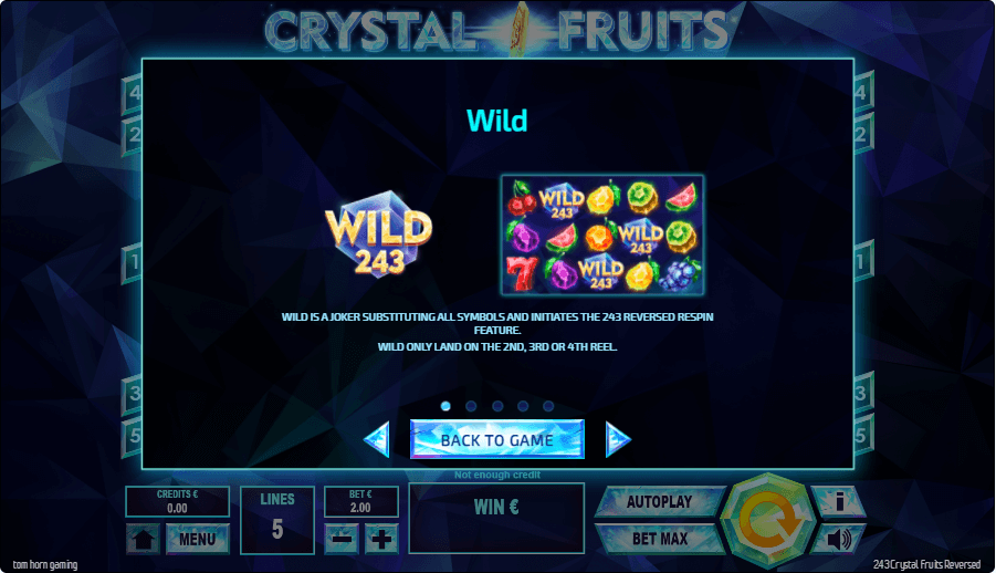 243 Crystal Fruits Online Slot Game Bonus