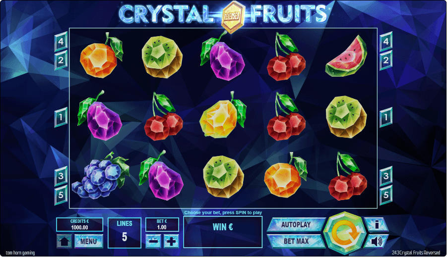 243 Crystal Fruits Online Slot Game Features