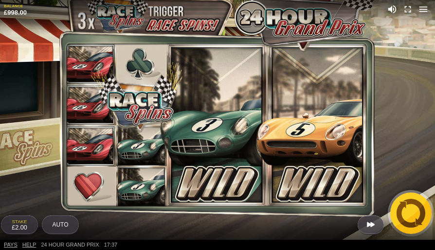 24 Hour Grand Prix Slot Game