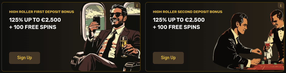 24casino high roller welcome pack