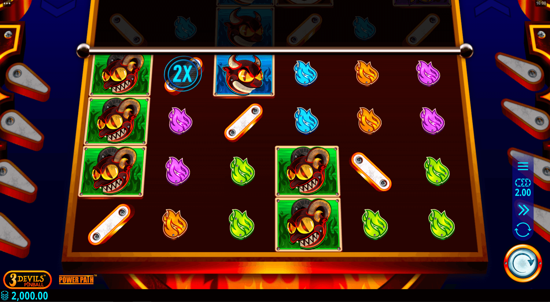 3 Devils Pinball user interface