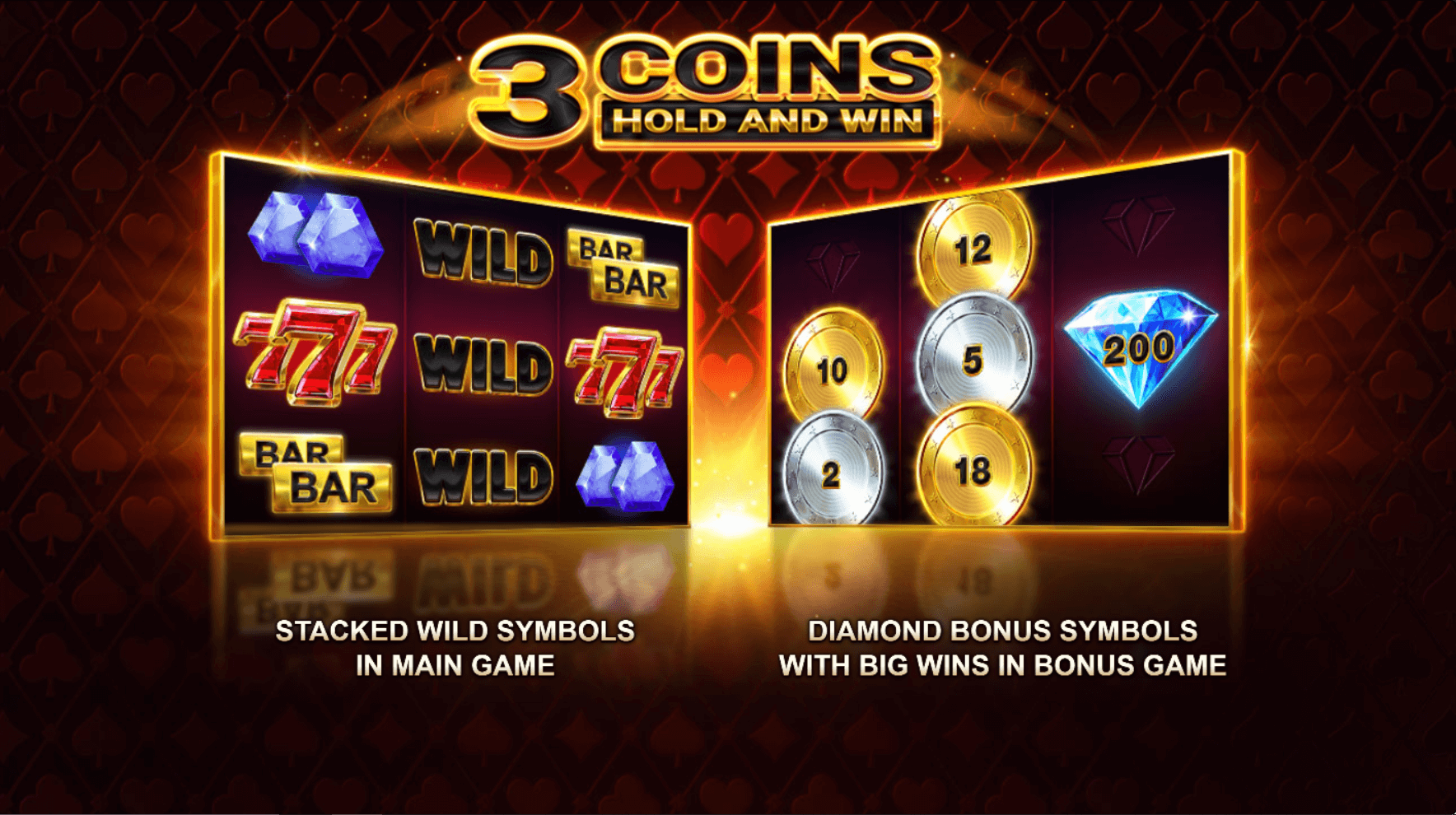 3 coins features