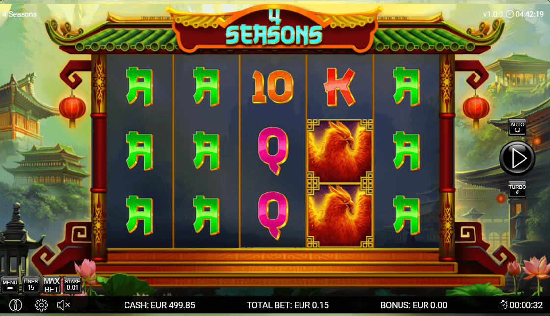 4 Seasons Online Slot Game Reels