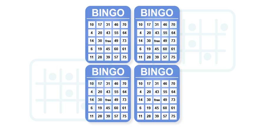 4on bingo tickets