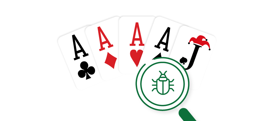 bug in 5 card poker draw