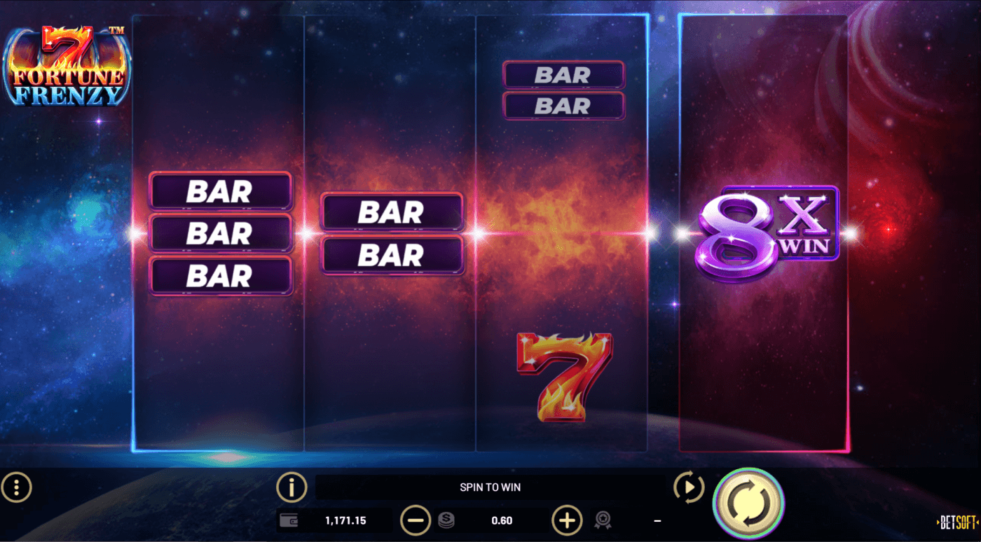7 Fortune Frenzy online slot game reels