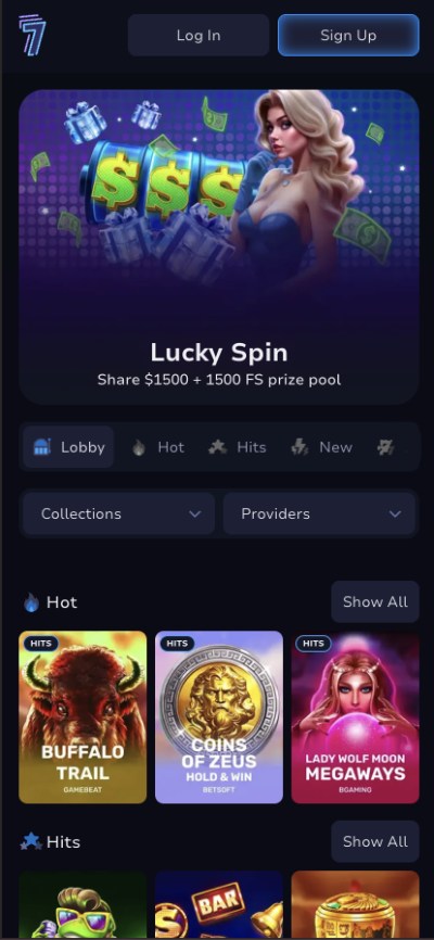 7bit casino homepage