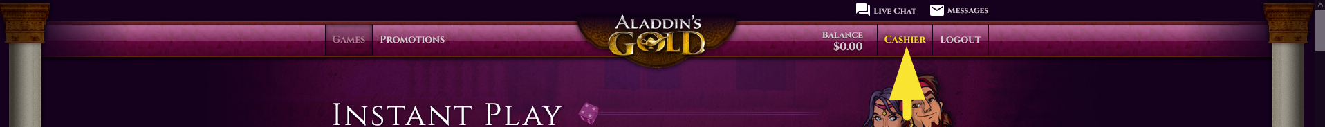 Aladdin Gold Casino Free Spins