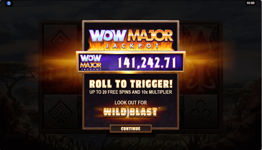 African Legends online slot game jackpot