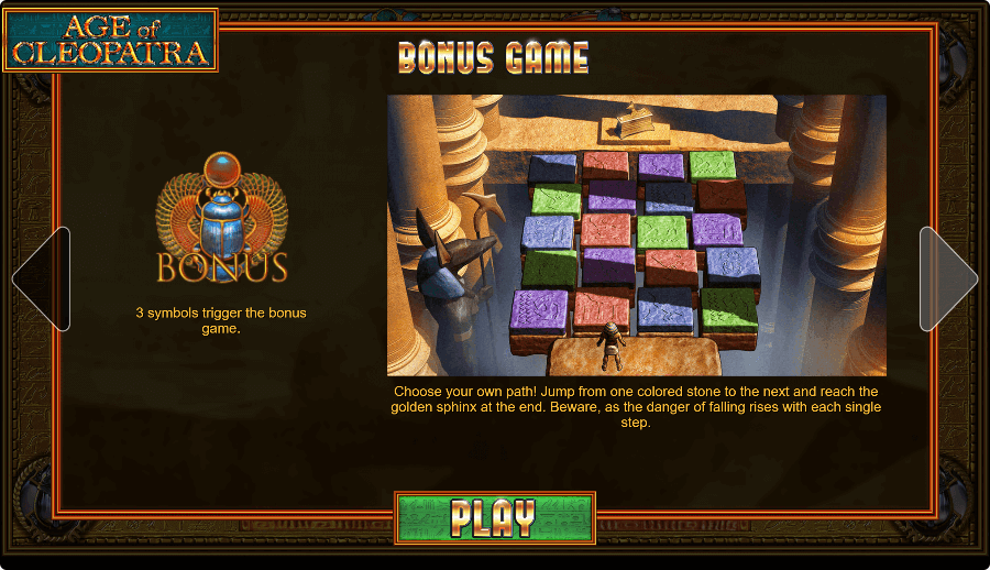 Age of Cleopatra Online Slots Game Features