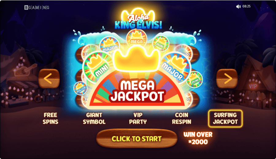 Aloha King Elvis online slot game intro